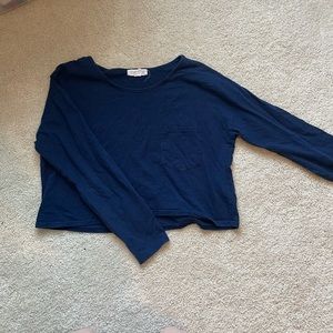 Forever 21 Medium Navy Crop Top